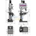 Универсальный сверлильный станок Optimum DH 55V